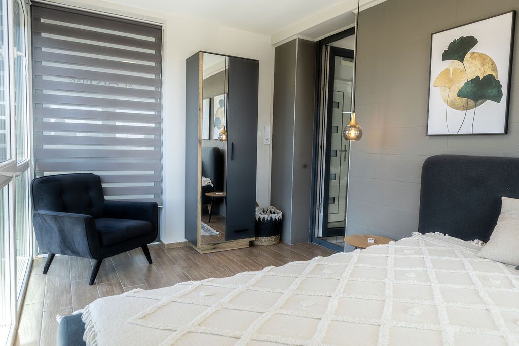 Alsóörsi B9 Penthouse Apartman belülről - hálószoba 